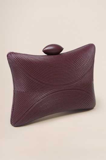 Buy_Ampm_Burgundy Reis Textured Bag 