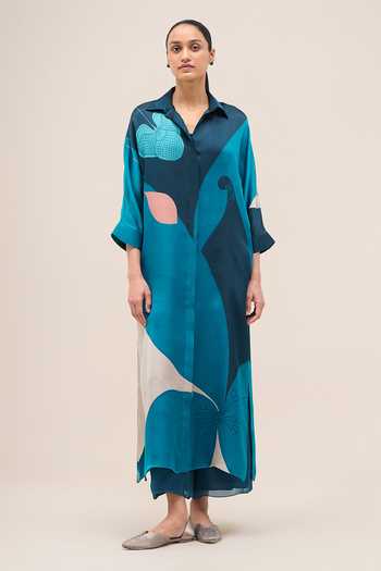 Ampm Nila Printed Tunic & Palazzo Set