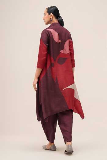 Ampm Zoha Printed Tunic & Dhoti Pant Set
