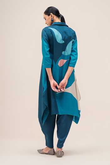 Ampm Zoha Printed Tunic & Dhoti Pant Set
