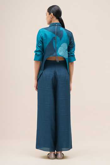 Ampm Arwa Printed Shirt & Palazzo Set