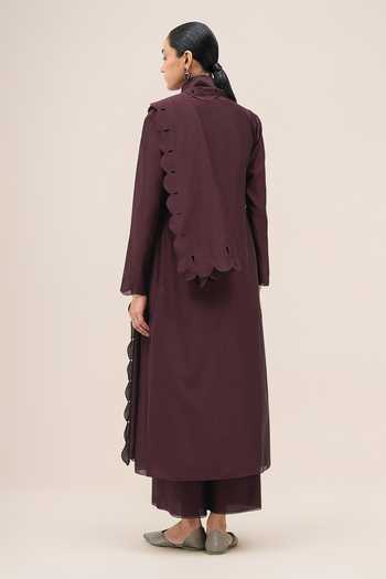 Ampm Asrah Chanderi Jacket Palazzo Set