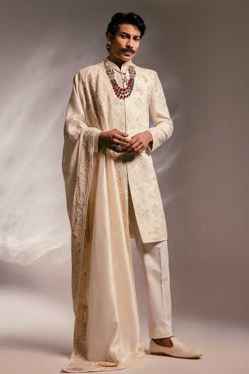 Paarsh The Blush Meadow Embroidered Sherwani Set 