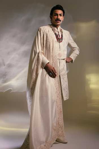 Paarsh The Blush Meadow Embroidered Sherwani Set 