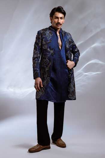 Paarsh Zale Me Zardozi Embellished Achkan Set 