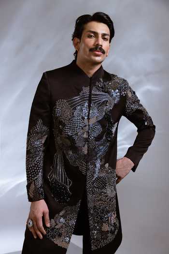 Paarsh Elmer Achkan & Pant Set 