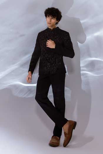 Paarsh Alric Abstract Embroidered Coat & Pant Set 