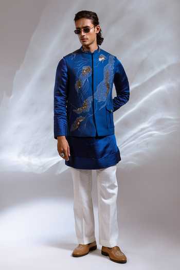 Paarsh Ivo Embroidered Nehru Jacket Set 