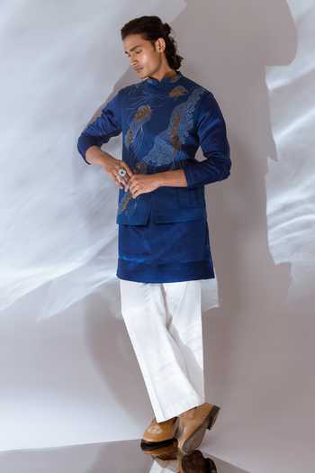 Paarsh Ivo Embroidered Nehru Jacket Set 
