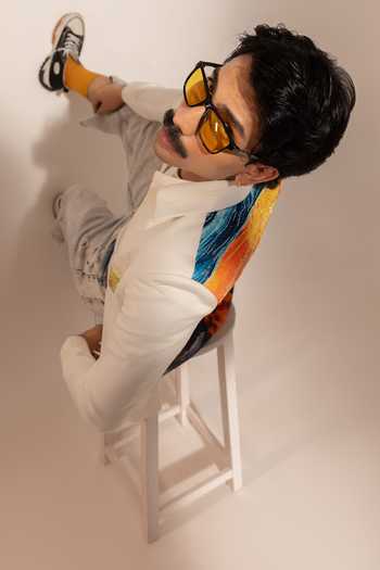 Buy_Paarsh_Multi Color Linen Sundowner Embellished Jacket _Online_at_Aza_Fashions
