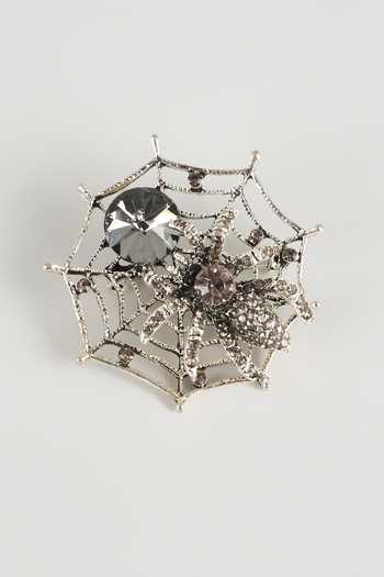 Salil Bhatia Spider Jewel Embellished Brooch 