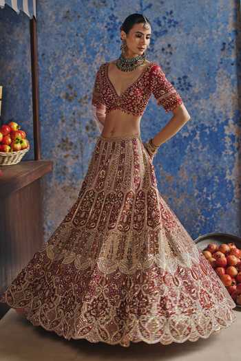 Show Shaa Khwaab Embroidered Bridal Lehenga Set 