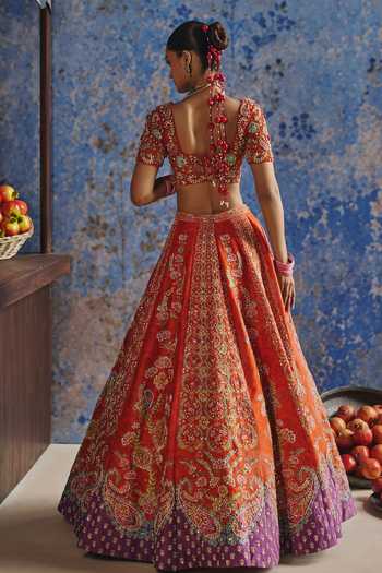 Show Shaa Naurang Printed & Embroidered Lehenga Set 