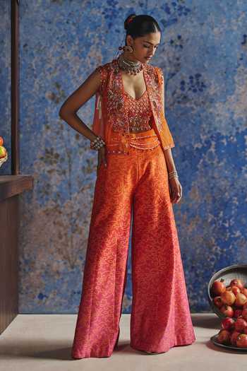 Show Shaa Bahar Jacket & Printed Pant Set 