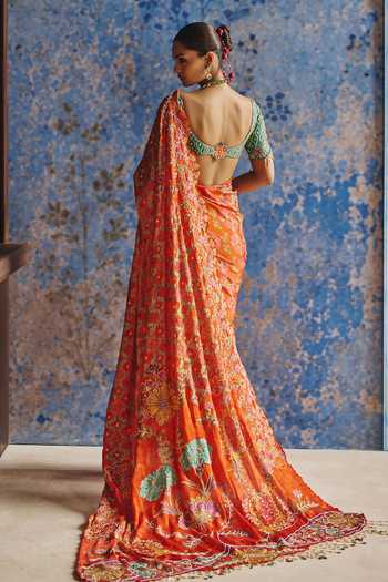 Show Shaa Riwayat Printed Pre-Pleated Saree Set 