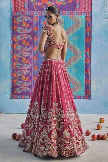 Show Shaa Noor Mahal Embroidered Bridal Lehenga Set 