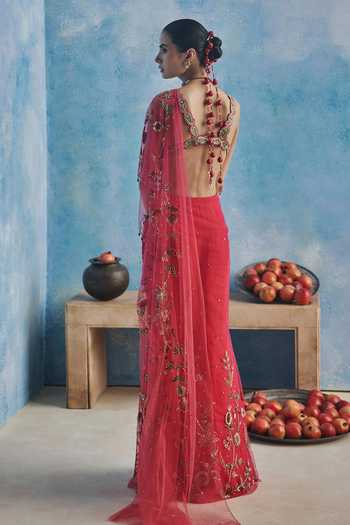 Show Shaa Harsha Pre-Draped Saree With Bralette 