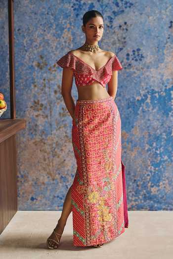 Show Shaa Mayurang Frill Top & Skirt Set 
