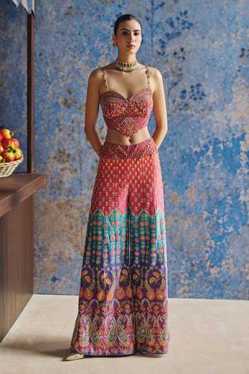 Show Shaa Meherang Chanderi Corset & Pant Set 