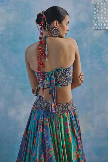 Show Shaa Ambuvan Printed Lehenga With Blouse 