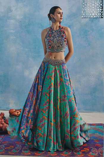 Show Shaa Ambuvan Printed Lehenga With Blouse 