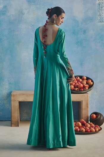 Show Shaa Ambar Anarkali With Sheer Dupatta 