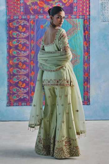Show Shaa Meher Embroidered Kurta Gharara Set 