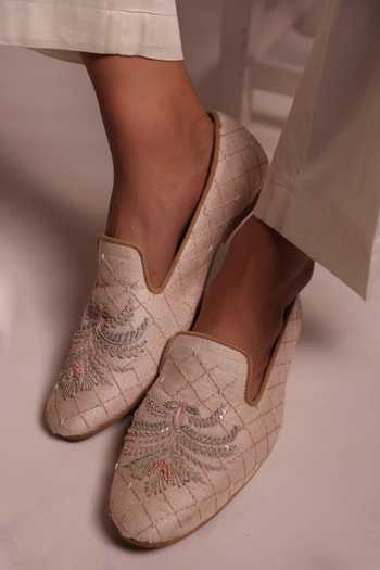 Paarsh The Vivaah Raw-Silk Loafers 