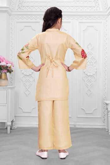 Mini Stitch Floral Print Kurta & Pant Set 