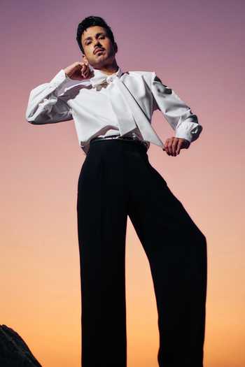 Nirmooha Finial Bow Tie Shirt & Pant Set 