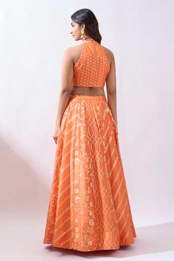 Azeera Woven Brocade Lehenga Set 