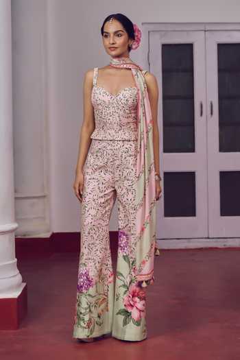 Irrau By Samir Mantri Imli Printed Corset Trouser Set