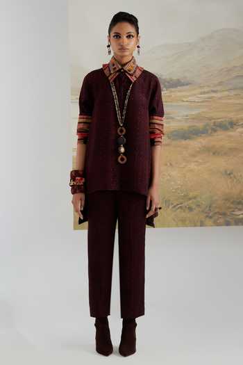 Aseem Kapoor Atri Straight Shirt & Printed Trouser Set 