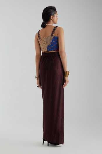 Aseem Kapoor Oviya Sculpted Embroidered Blouse 