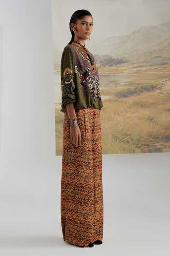 Buy Aseem Kapoor Multi Color Georgette Embroidery, Sequins, Beads, Zaahra Printed Sweatshirt Online at Aza Fashions Buy_Aseem Kapoor_Multi Color Georgette Embroidery, Sequins, Beads, Zaahra Printed Sweatshirt _Online_at_Aza_Fashions