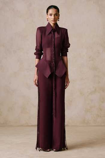 Nirmooha Paradox Shirt With Wide-Legged Trouser 