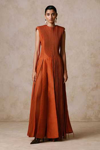 Nirmooha Filament Cascading Corded Gown 