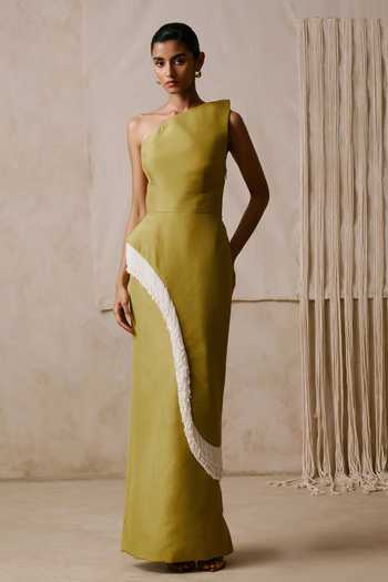 Nirmooha Rhythm Asymmetric Corset & Fringe Skirt Set 