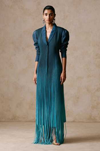 Nirmooha Nightsky Ombre Corded Blazer Dress 