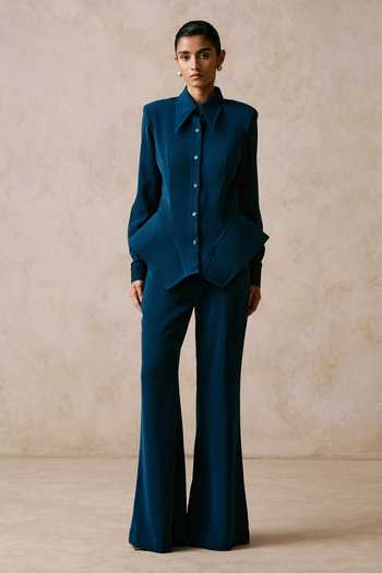 Nirmooha Anomaly Armani Shirt & Bell-Bottom Trouser Set 