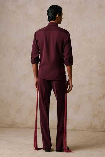 Nirmooha Aperture Criss-Cross Shirt & Trouser Set 