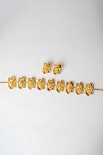 Anki Bunki Aditi Roman Man Choker & Earrings Set 