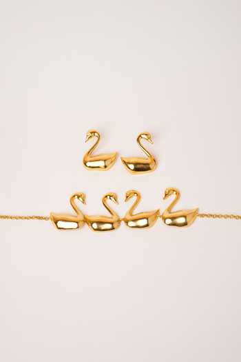 Anki Bunki Aditi Big Duck Shaped Earrings 