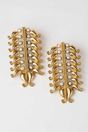 Anki Bunki Aditi Modhumoni Lattice Drop Earrings 