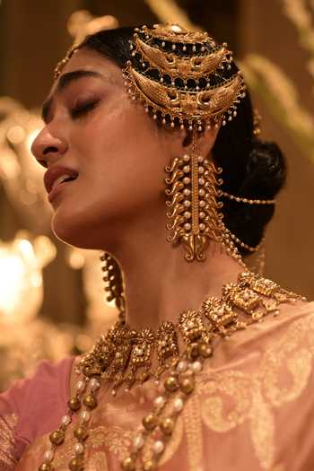 Anki Bunki Aditi Modhumoni Lattice Drop Earrings 