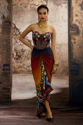 Anki Bunki Aditi Priti Bird & Florals Choker 