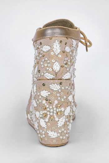 Buy Fuchsia by aashaka mehta Gold Embroidered Silk Sneakers Online at Aza Fashions Buy_Fuchsia by aashaka mehta_Gold Embroidered Silk Sneakers _Online_at_Aza_Fashions