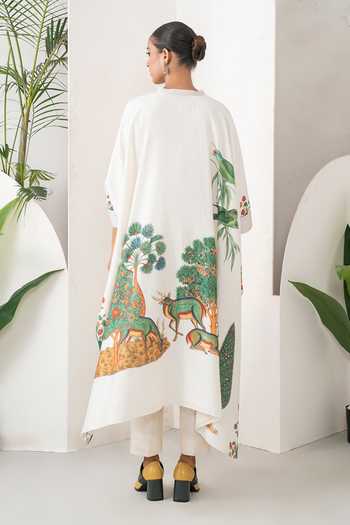 Haute Mess Silk Chanderi Kaftan Set 