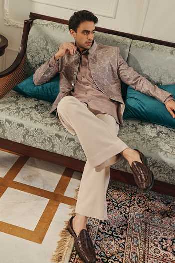 Jorah Men Floral Embroidered Bandhgala Set 