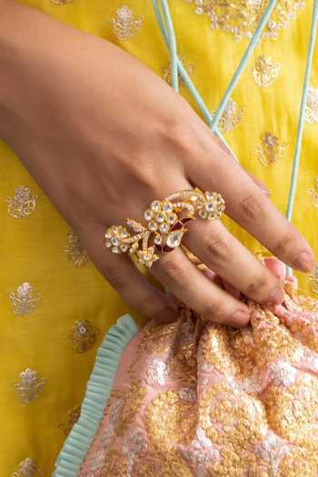 Kaari Polki Studded Ring 